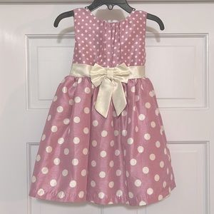 Mia Juliana polka dot dress girls size 2T
